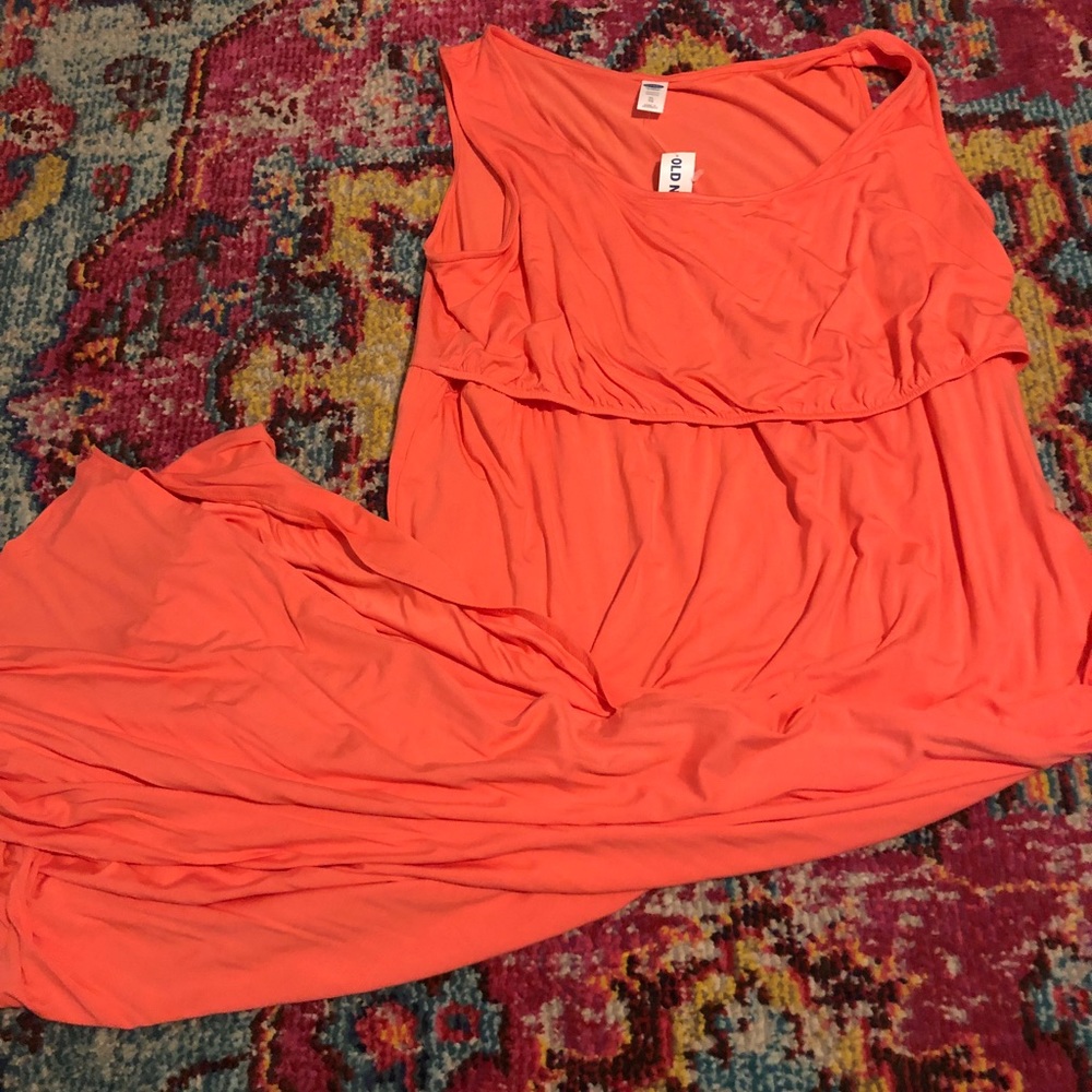 NWT old navy nursing maxi dress